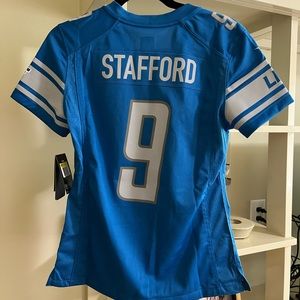 Nike Matthew Stafford Detroit Lions women’s game jersey size small NWT.